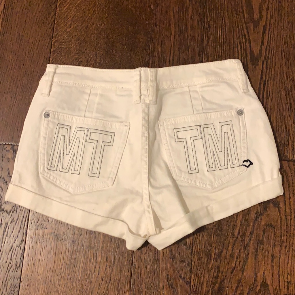 Married To The Mob Mttm White Denim Shorts